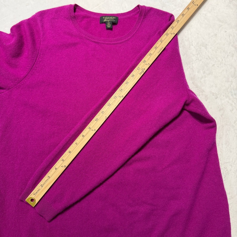 Charter Club Luxury 100% Cashmere Crewneck Sweater 2X Quiet Luxury Minimalist - Picture 8 of 8